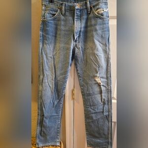Vintage 90's Wrangler Mens Cowboy Distressed Jeans 31 X 34